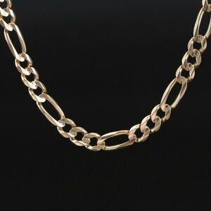 10k Yellow Gold Figaro Chain Necklace